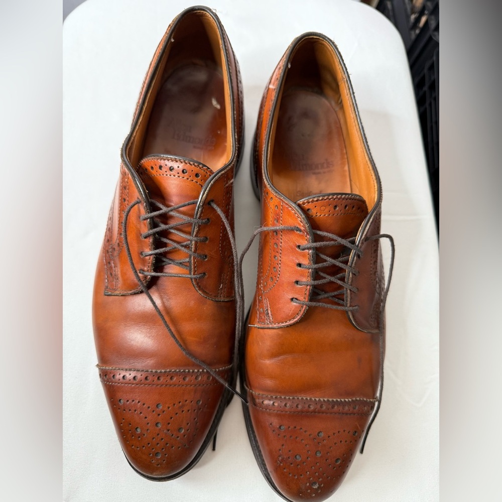 Allen Edmonds Sanford Brown Cap Toe Oxford Sheos  size 10,5